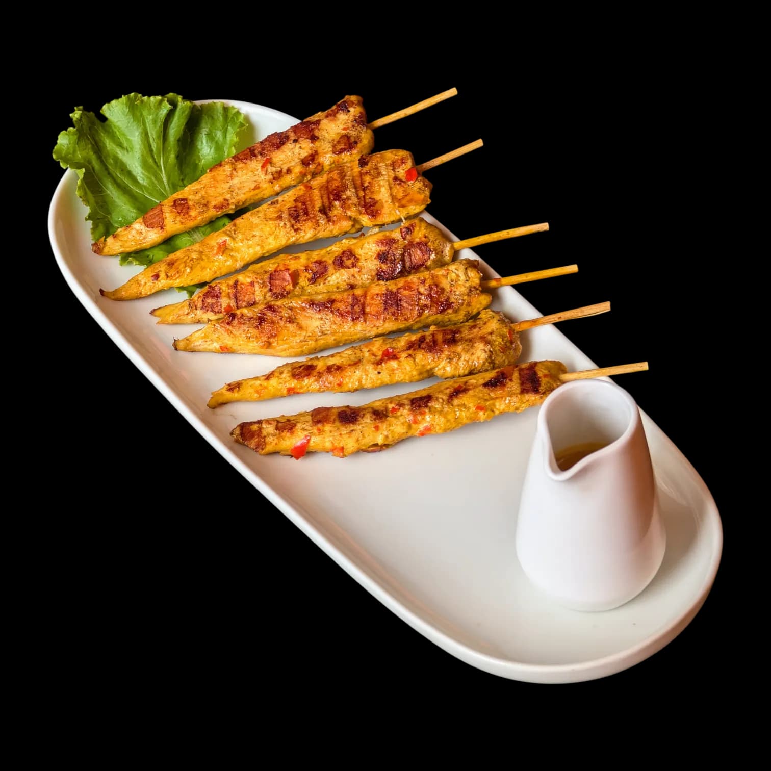 Grilled Chicken Satay with Peanut Sauce