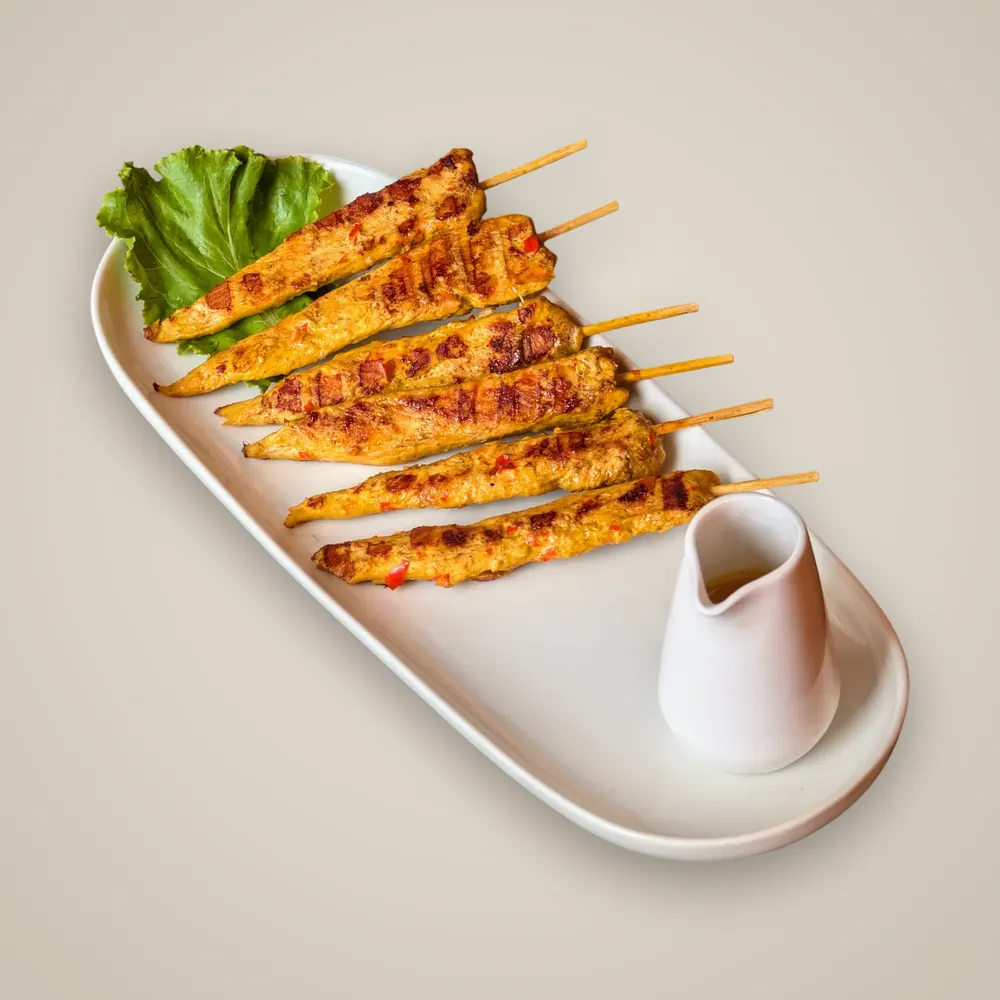 Grilled Chicken Satay with Peanut Sauce